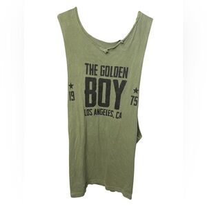 VINTAGE LARGE GOLDEN AESTHETICS TANK TOP BODYBUILDING MUSCLE